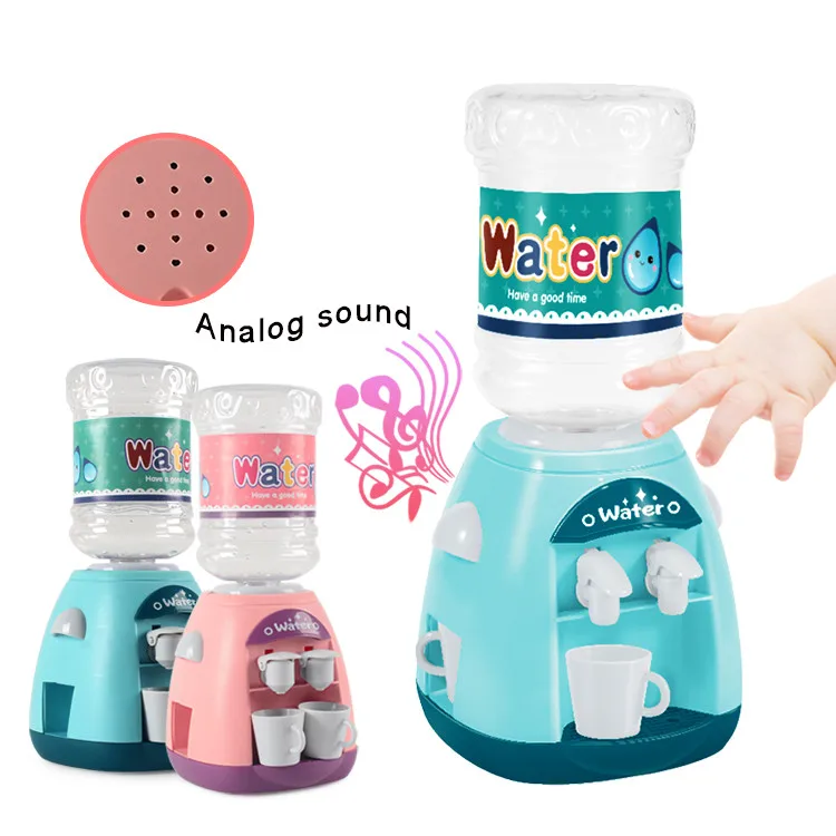 
New kids education electric double effluent water dispenser set toy kitchen sets 