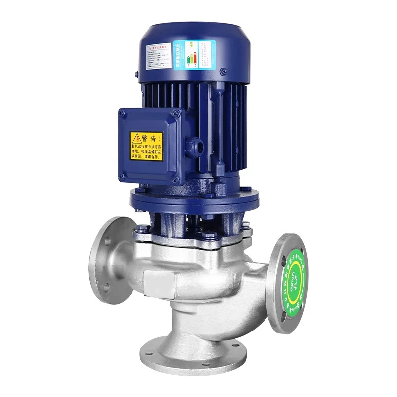 GW stainless steel vertical pipeline sewage pump for industrial hot water high temperature circulation pump