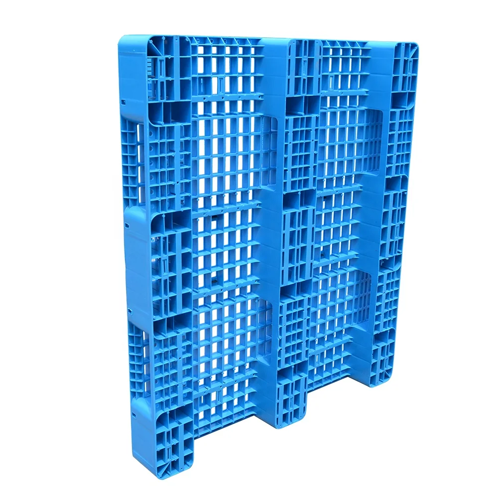 Plastic Pallets Factory Price HDPE Grid 3 Skid Heavy Duty Plastic Pallet 1200*1000MM  Warehouse Rack Load Fork Pallet EPAL Size