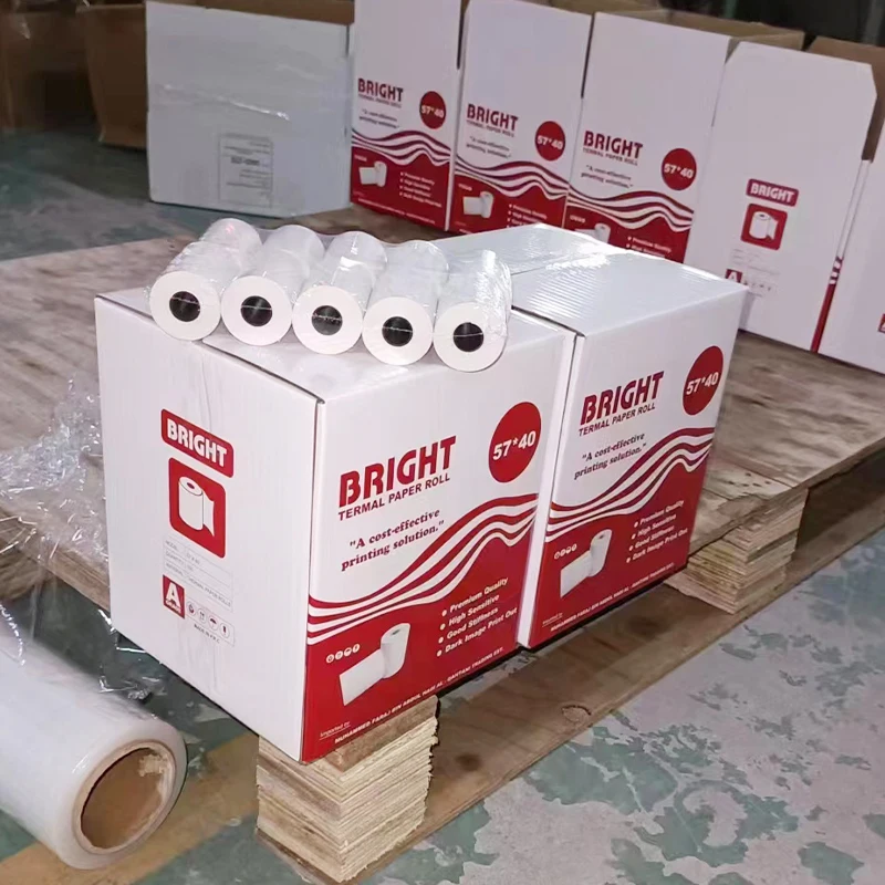 80*80 Atm Printed Cash Pos Receipt Register Paper With 80X80Mm Thermal Paper Roll