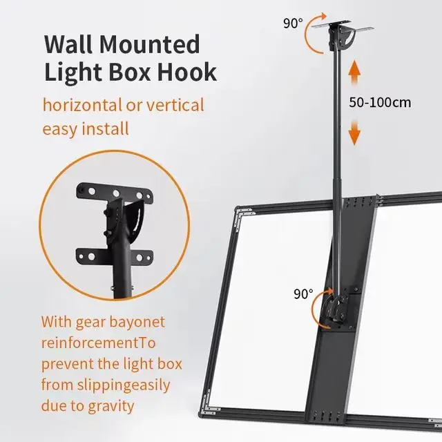 Ultra-thin TV light box display wall hanging food billboard Hanging TV LED light box with bracket light box