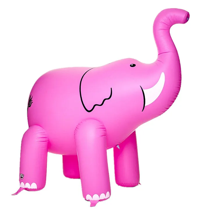 PVC inflatable pink splash spray water toy elephant inflatable Sprinkler Water Toys Outdoor Inflatable Ginormous
