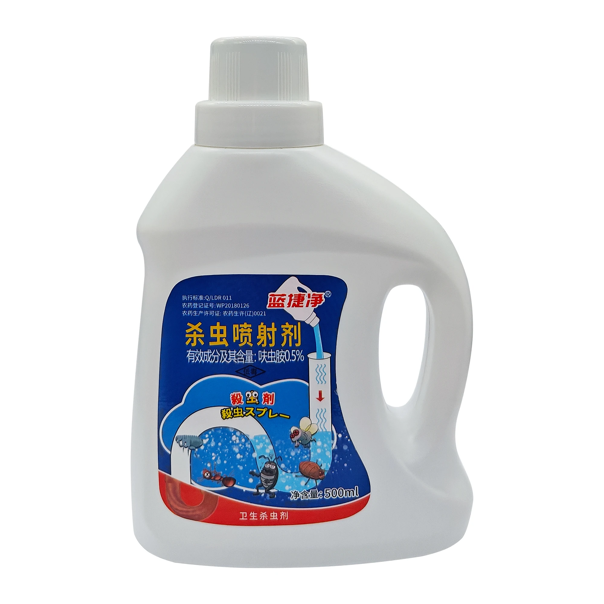 OEM/ODM household insecticide killing cockroaches flies ants fleas bedbugs household pipe insecticide 500ml