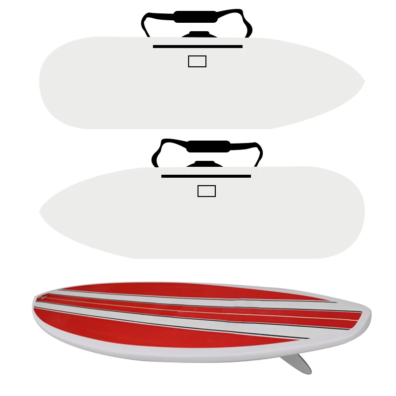 Adjustable Length Wakesurf Board Sock with Padded Nose and Pocket Wakeboard Cover Surfboard Cover