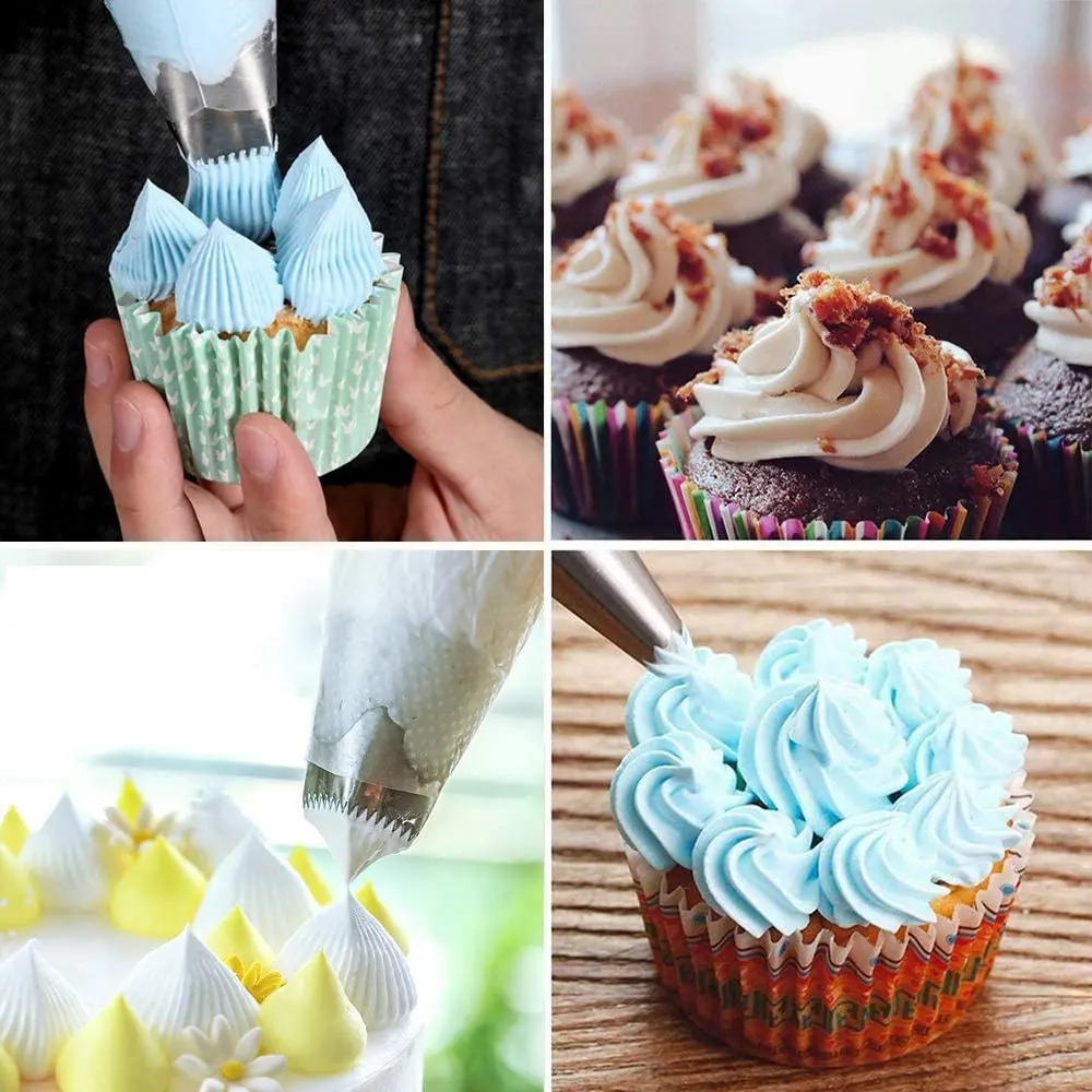 Korean deep drawing technology high quality stainless steel A8# large pastry tips for baking