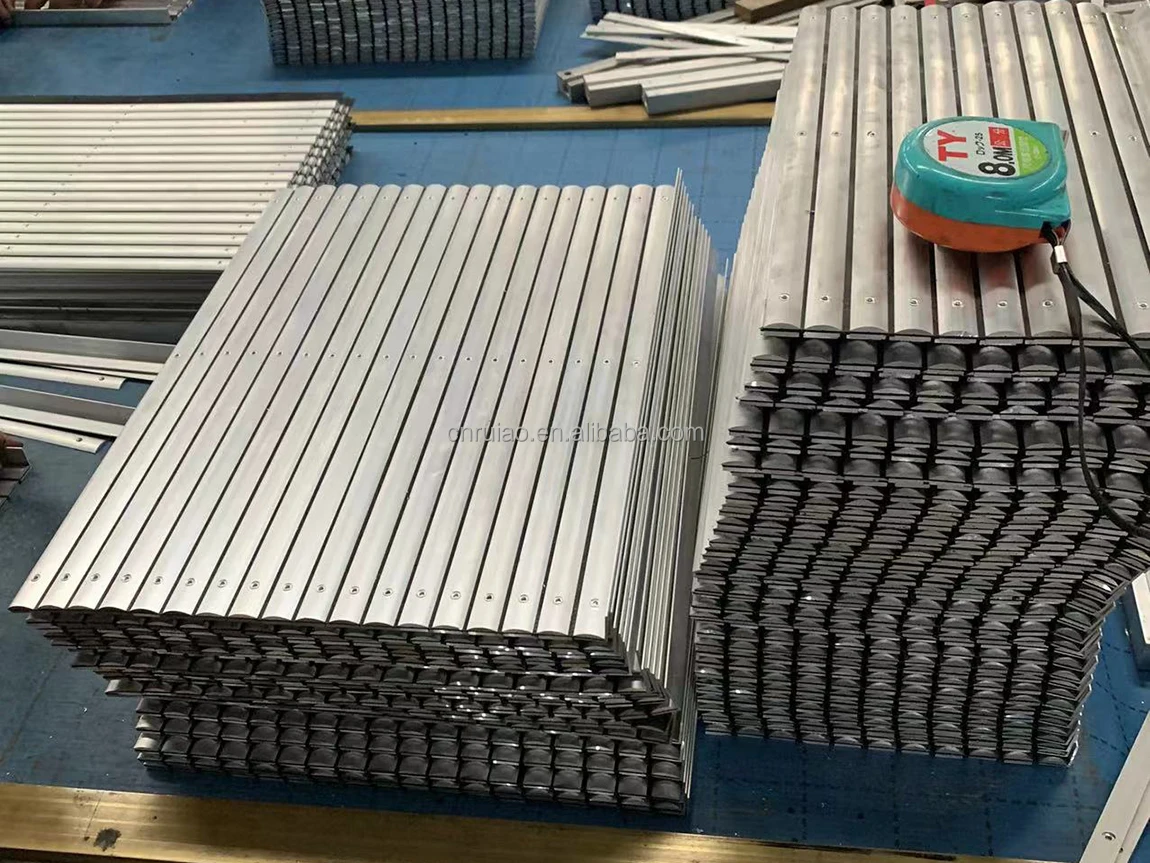 CNC machine flexible aluminum apron curtain cover bellows cover one direction rolling up cover