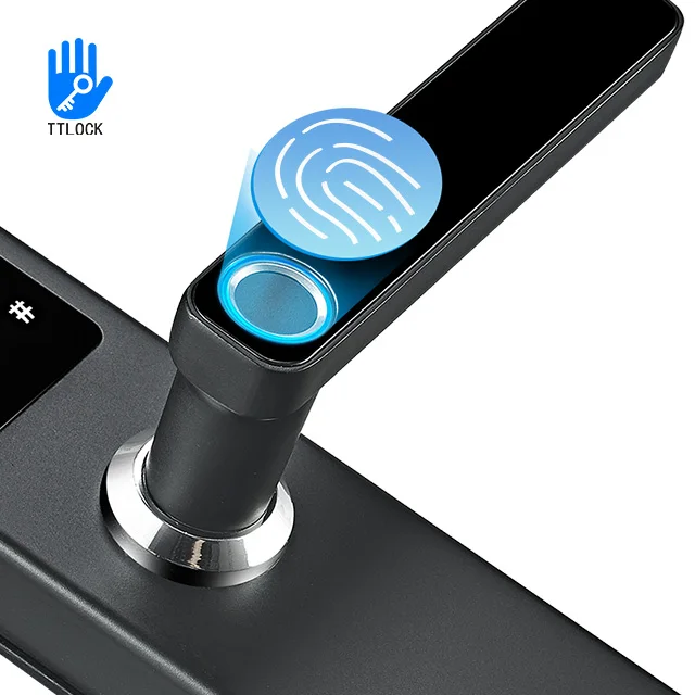 Home Electronic Tuya Tt Lock App Wifi Smart Digital Multi point Biometric Fingerprint Radio Frequency Door Lock 2022