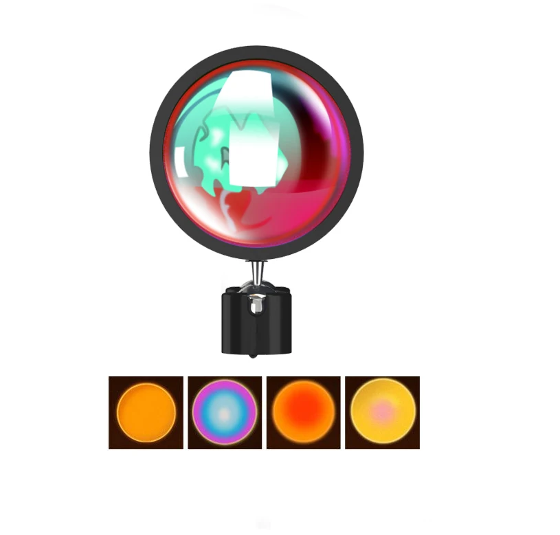  2021 Новое поступление led RK-66 Rainbow sunset лампы проектора атмосферу Мини СВЕТОДИОДНЫЙ торшер цветная (RGB) окружающей среды Usb закат