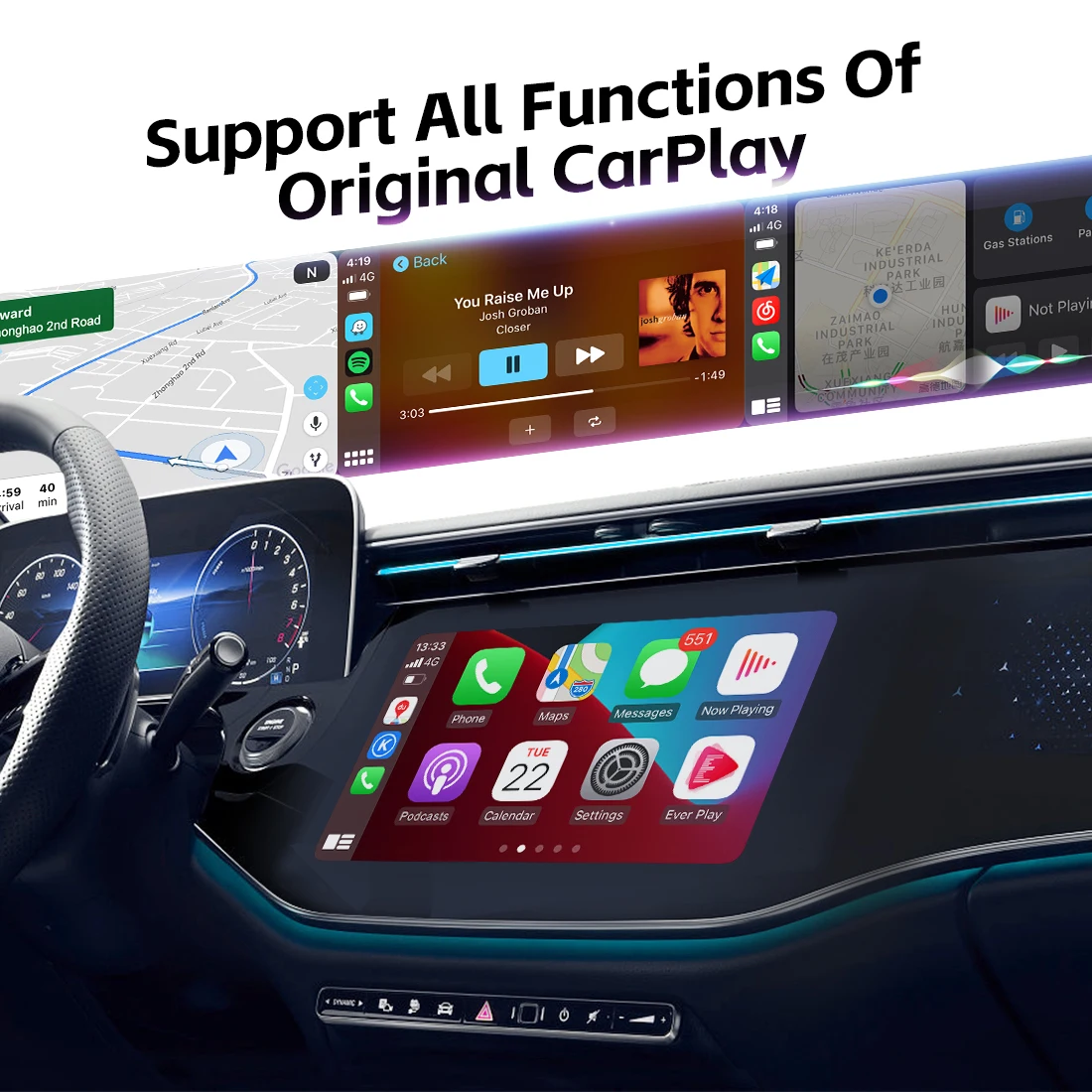Wireless Carplay adapter CarPlay Dongle convert wired to wireless carplay ai box OEM factory car play