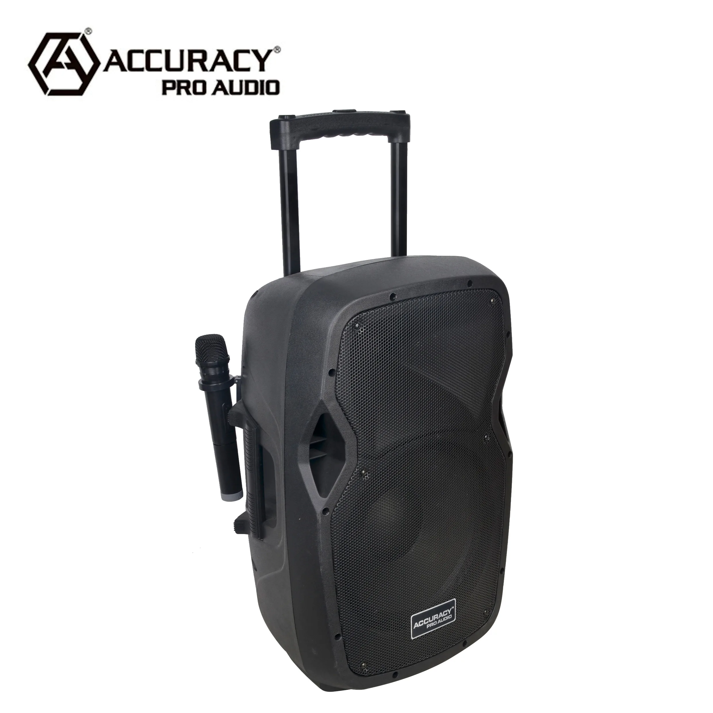 CSL15AVX 100W 15 Inch Black Audio Wireless Trolley Battery-Powered Portable Speaker Microphones Outdoor DJ Party KARAOKE BT