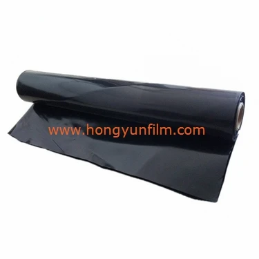 4m x 50m 200um black polyethylene builders film for construction
