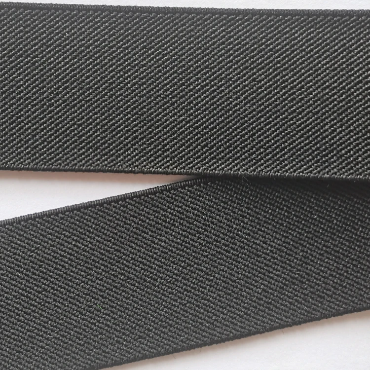 20mm 25mm 30mm 38mm 50mm Wide high quality and durable skirt belt  twill elastic band latex elastic band