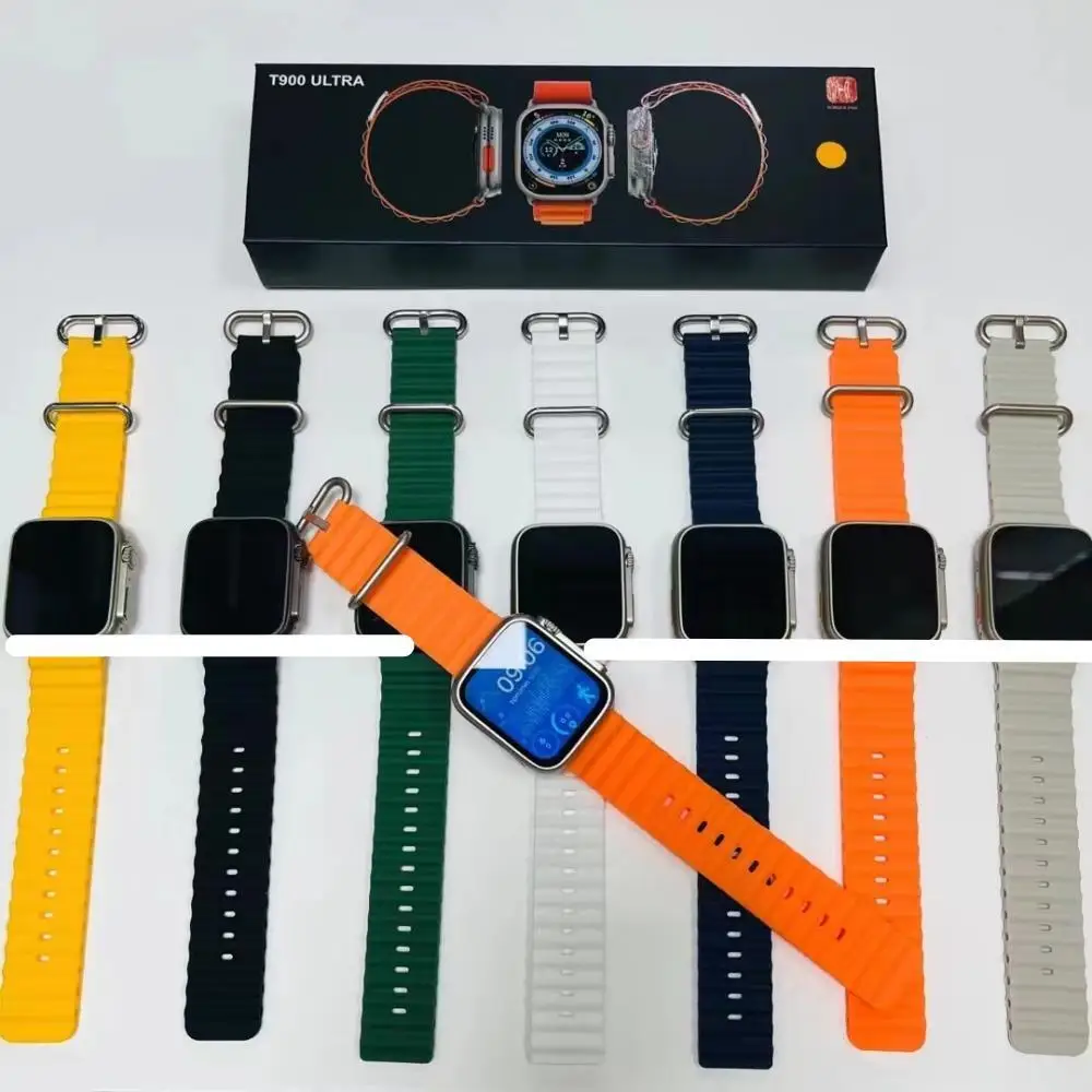 2023 Newest T900 Ultra 2.02 Inch Full Touch Screen Smartwatch Serie 8 Reloj Inteligente Wireless Charging Smart Watch T900 Ultra