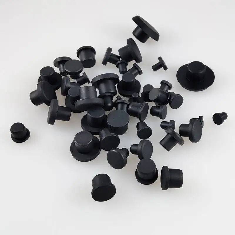 High Quality Industrial Round Tapered T-Shaped Waterproof Silicone Rubber Plugs For Bore Plug End Cover