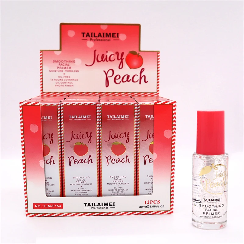 F154 14 Hours Coverage Juicy Peach face Primer Moisture Base Face Make Up Shrink Pore Primer Oil Control Makeup Skin Primer