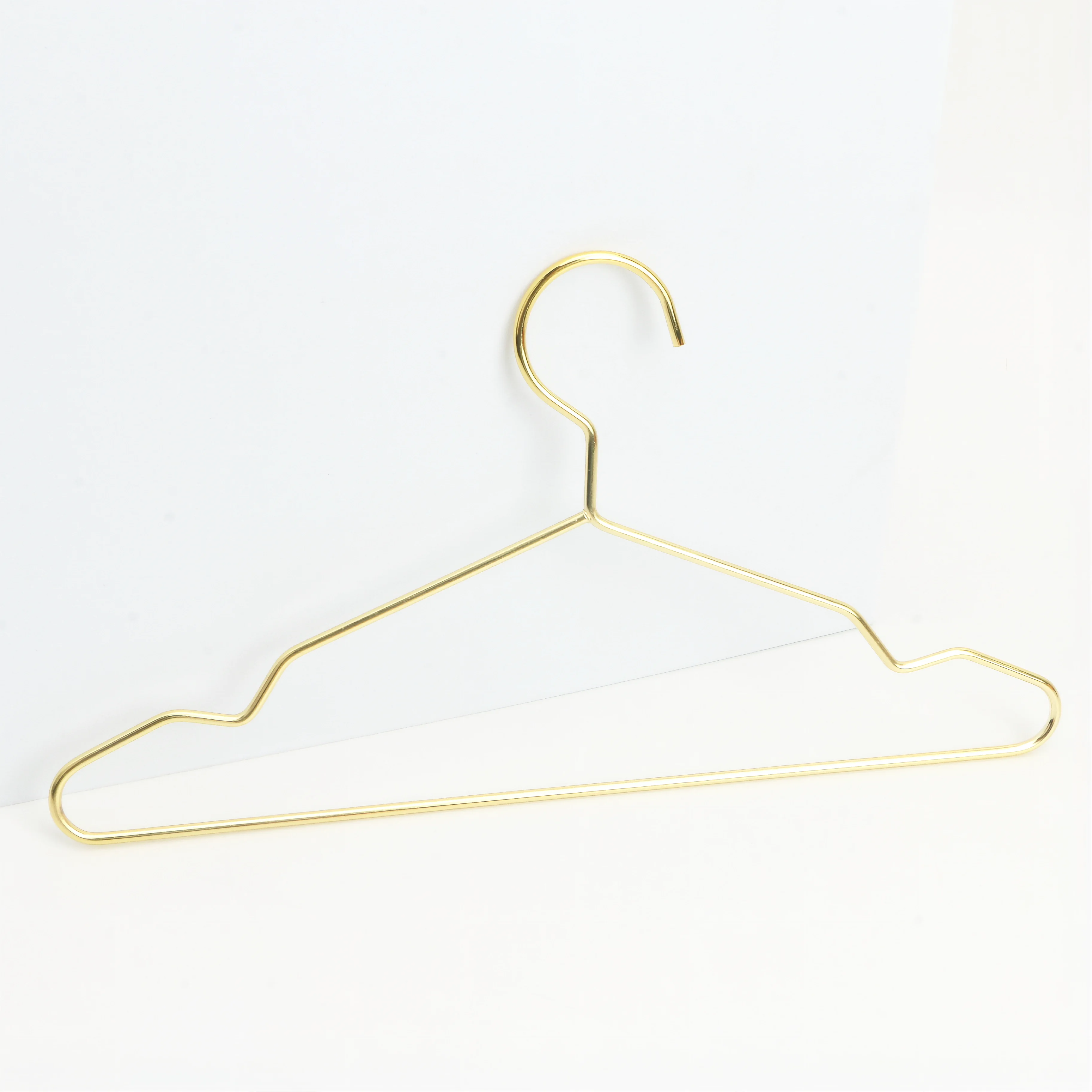 YS1221 Wholesale Custom Factory Bulk Selling Small Size Metal Golden Mini Baby Doll Pet Clothes Hanger