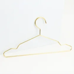 YS1221 Wholesale Custom Factory Bulk Selling Small Size Metal Golden Mini Baby Doll Pet Clothes Hanger