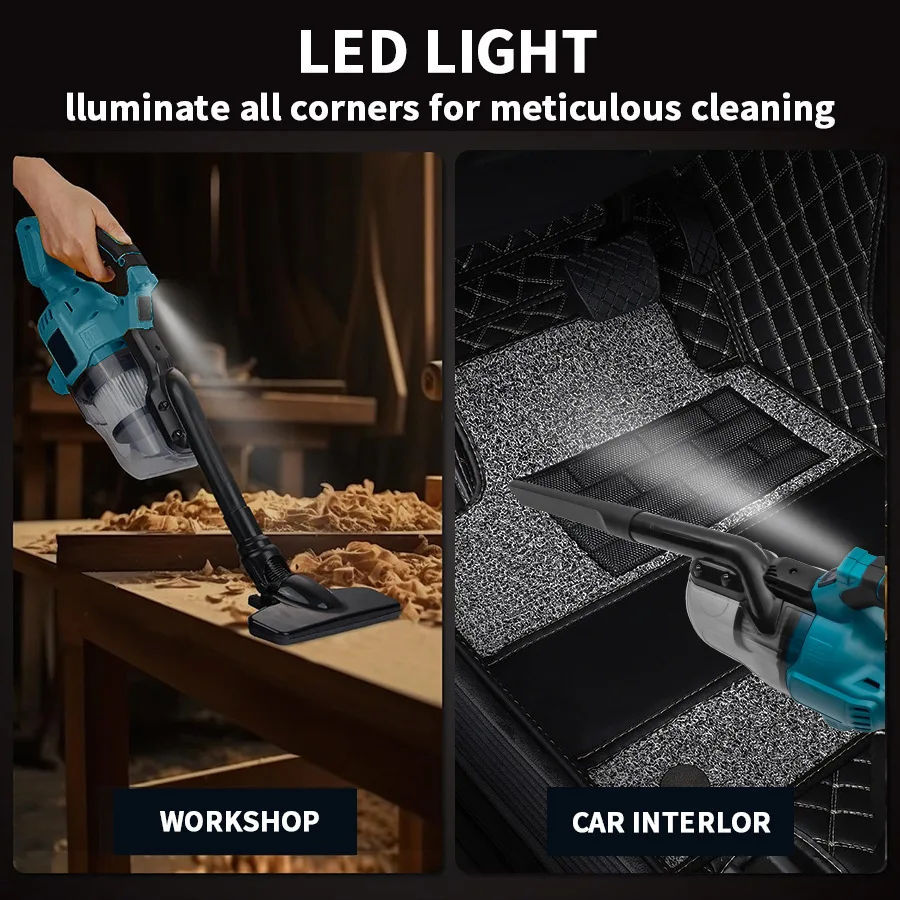 CE approved 5 in 1 combination household lithium battery vacuum cleaner makitas blue