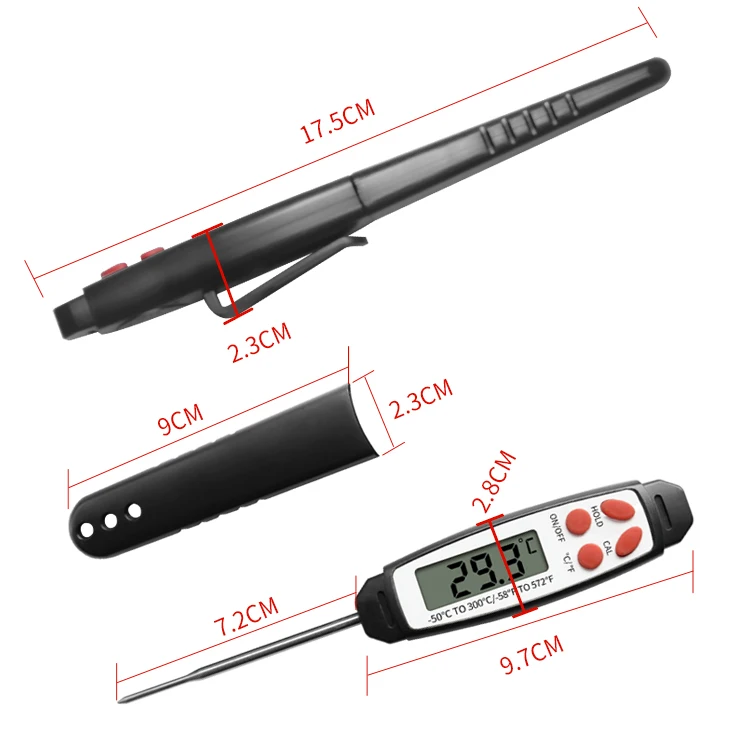 Digital Thermometer Factory Cheap Long Probe Water Temperature Gauge