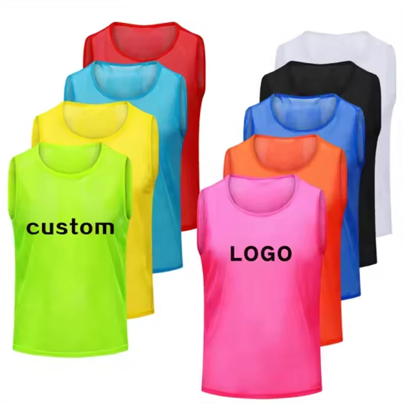 Custom Breathable Soccer Training Vest Football Pinnies Cheap Football Vest Mesh Soccer Vest Soccer Training Bibs