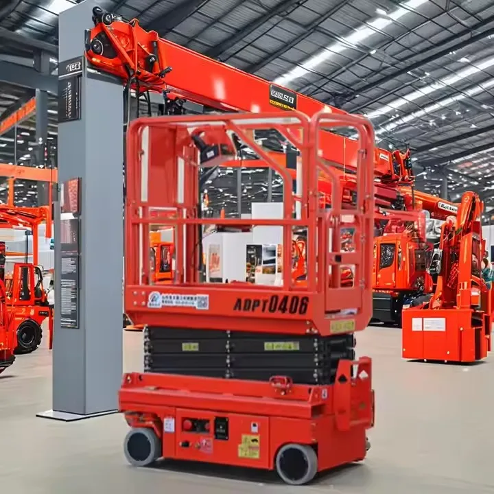 Self-propelled hydraulic trolley lift 500kg electric scissor lift platform 200kg lift table price