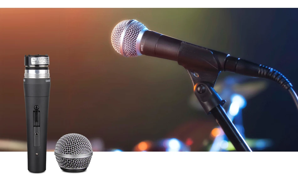 Metal Noise Cancelling Gua Wired Handheld Microphone Dynamic Microphone Sm58s