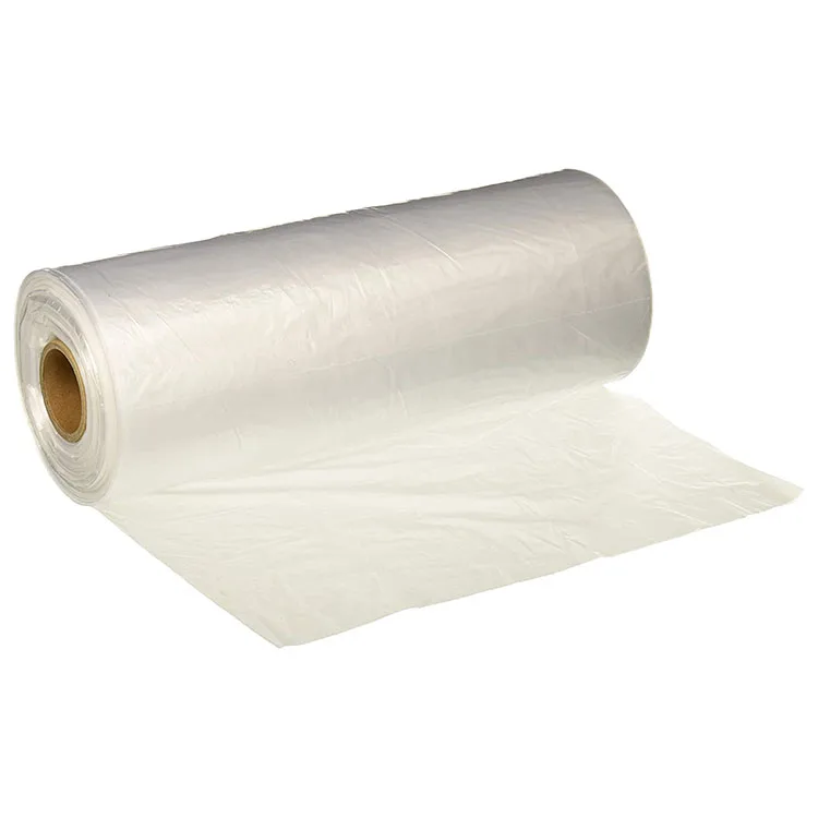 12 x 20 Supermarket Plastic Produce Bag on a Roll, Fruits, Vegetable, Bread, Food Packaging Storage Clear Bags