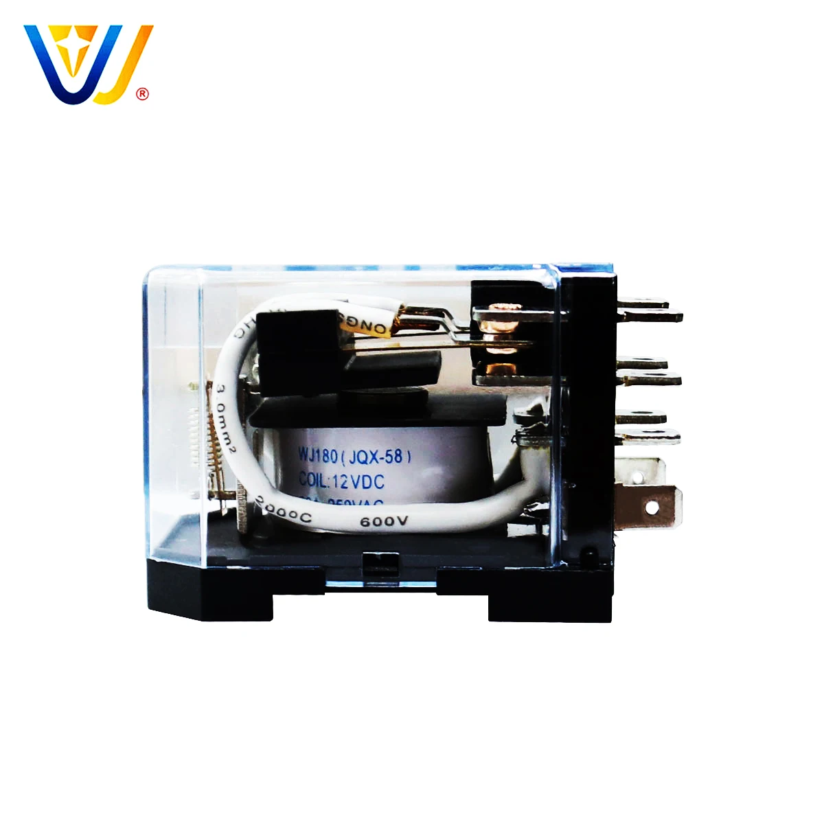 safety relay jqx 58f 2 group relay 24vdc relay Plug spring wiring & welding wire