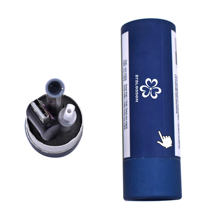 
custom logo vape tube packing can hold three electronic cigarette pen button cylinder packaging box with EVA lining 