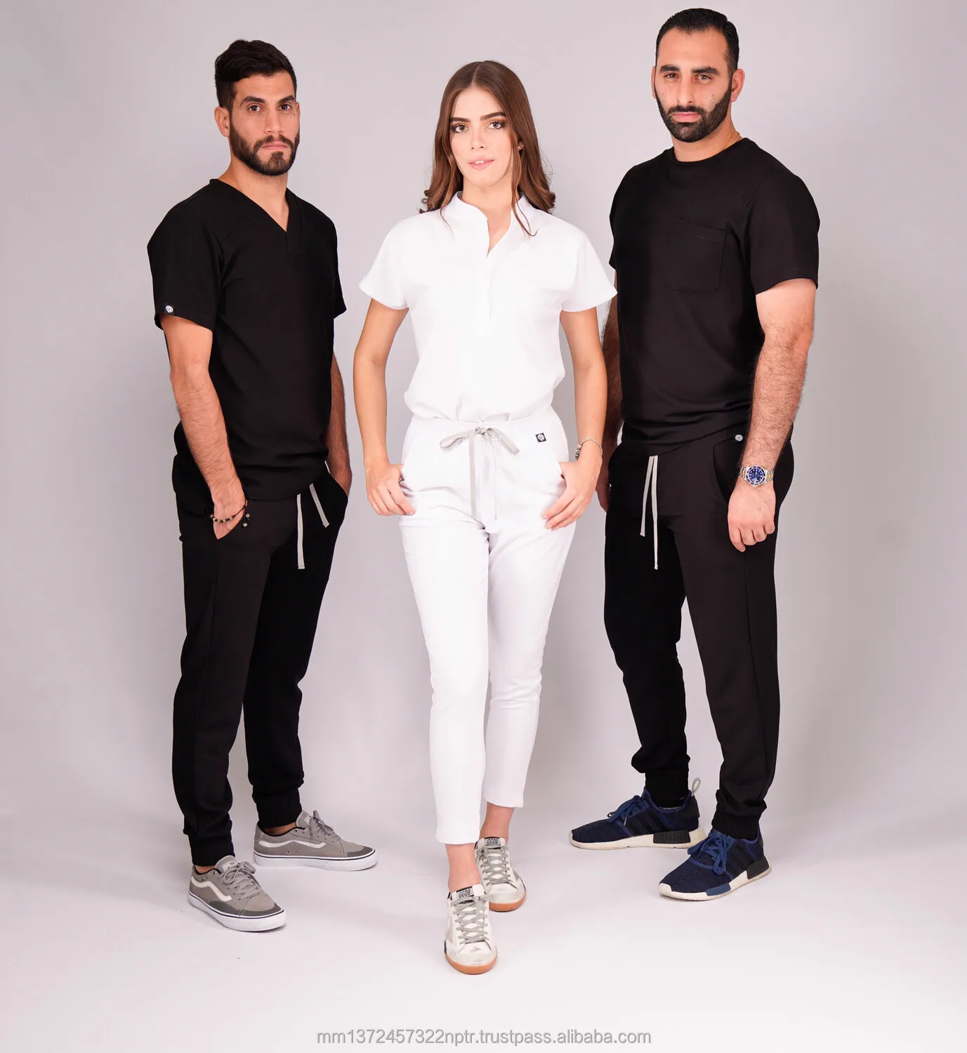 Fashionable Hospital Uniformes Scrub Medico Spandex Stretch Breathable Women Sets Medical Nursing Scrubs Uniforms Wholesale