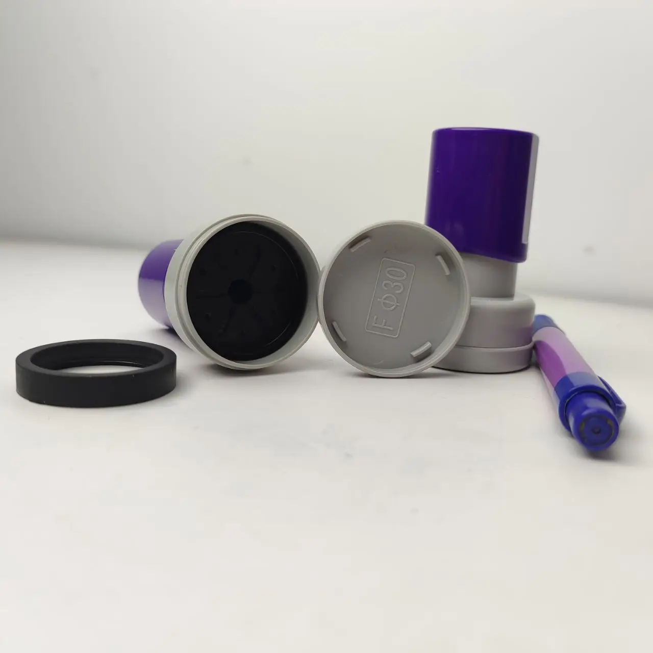 Factory CGSF Round Dual Faom Pre Inked Stempel Teacher Stamps Clear Custom Flash Stamp Handle Stamper Sellos