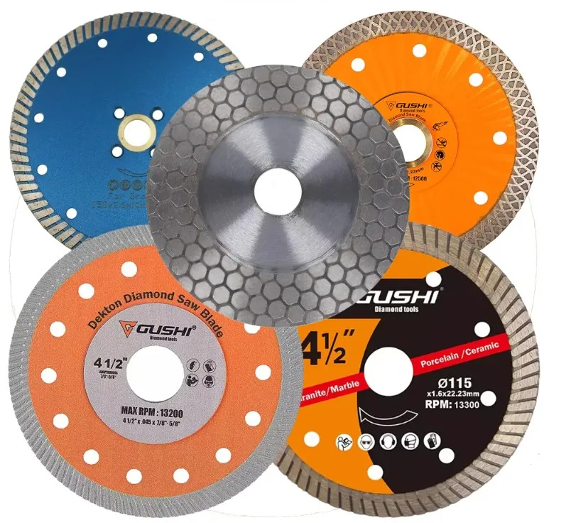 Ultra Thin Continuous Rim Circular Dry Cutting Diamond Disc Saw Blade For Granite