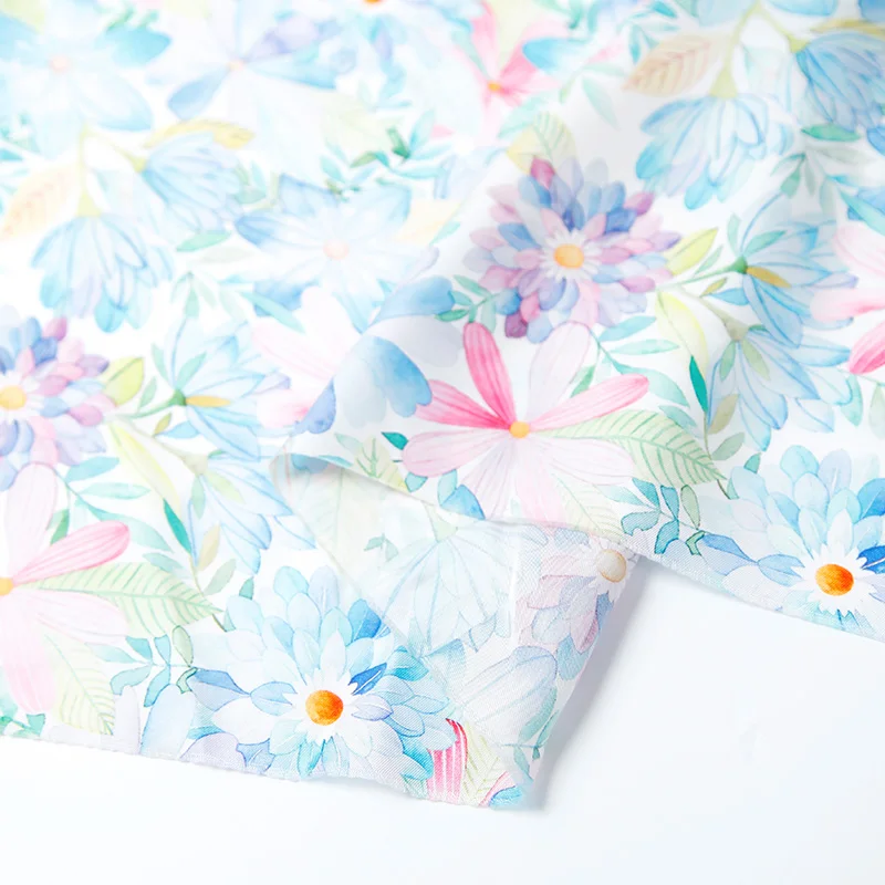 Brocade Fabric Wholesale Factory Digital Printed 100 Silk Dress Soft Plain Custom Satin GSM Printing Technics