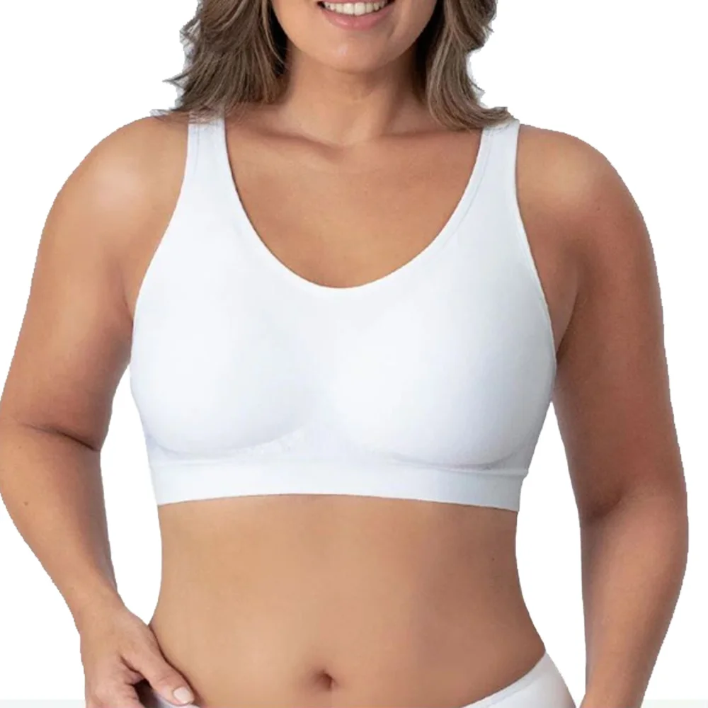 BOJIN Hot Selling Large Size Sexy Bras Comfortable Everyday Seamless Nylon Vest Breathable Wire-Free Back Closure Bra