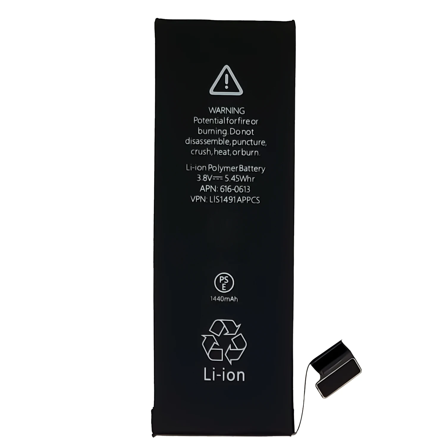1440mAh mobile phone battery for iphone 5G batteries