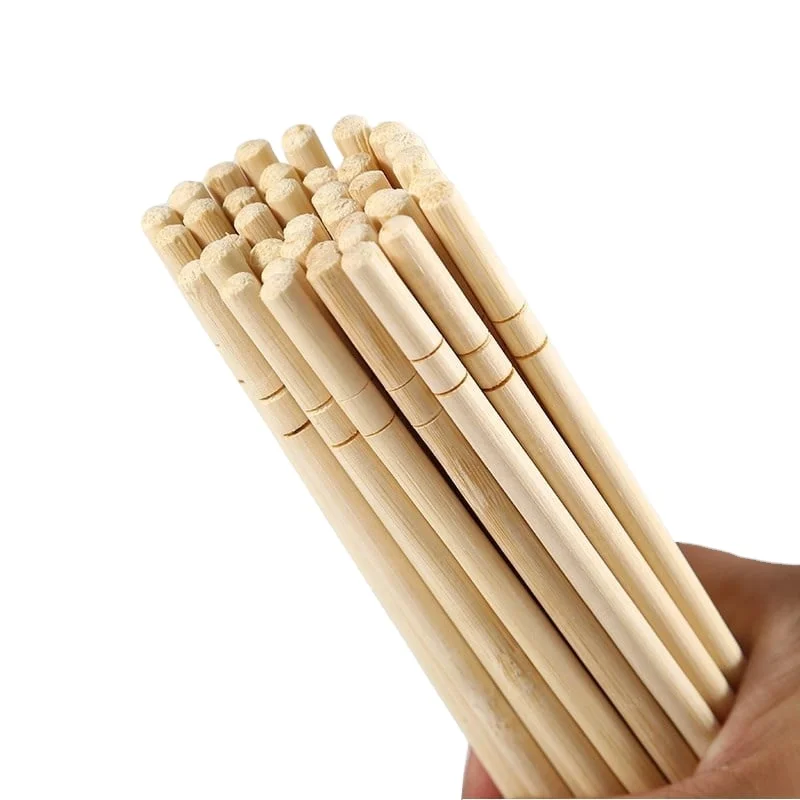 Wooden Chopsticks I Solid No Splinter Smooth Sturdy Chopsticks I Individually Wrapped Disposable Chopstick