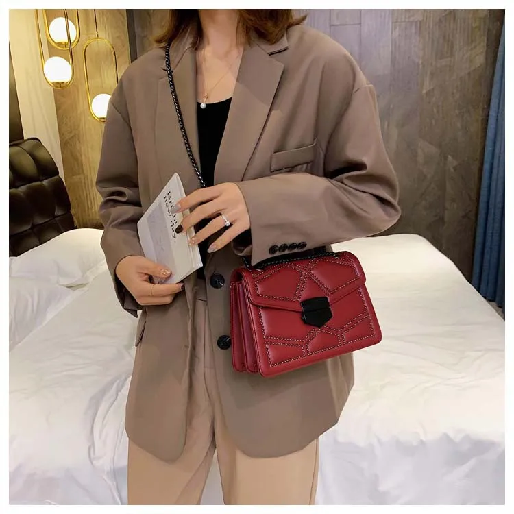 Alibaba 2021 Wholesale bolsa feminina borse Unique Pu Leather Lady Shoulder Hand Bag Shopping Messenger Bags Handbag Women Purse