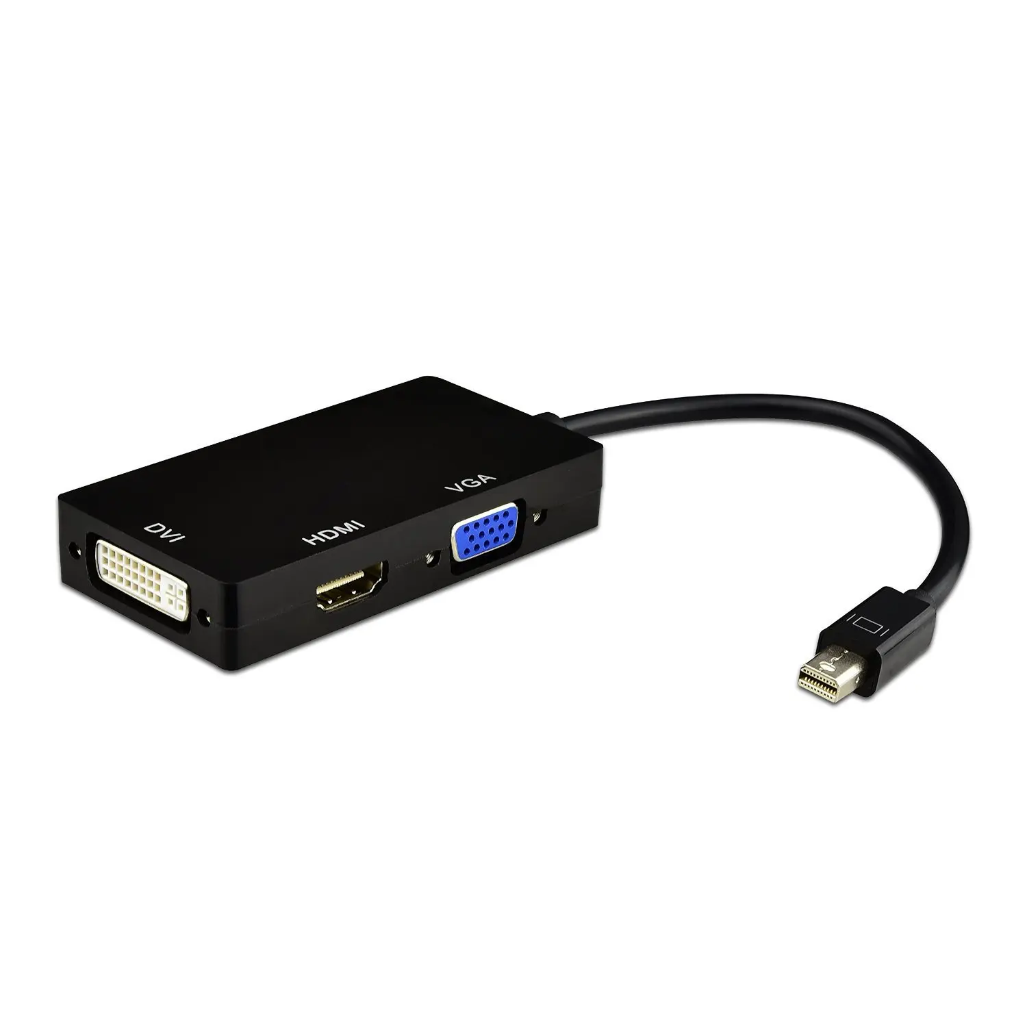 1080P 3 in 1 Mini DP 1.2 to VGA HDTV DVI  Hubs Mini DisplayPort  to VGA HDTV  DVI Adapter