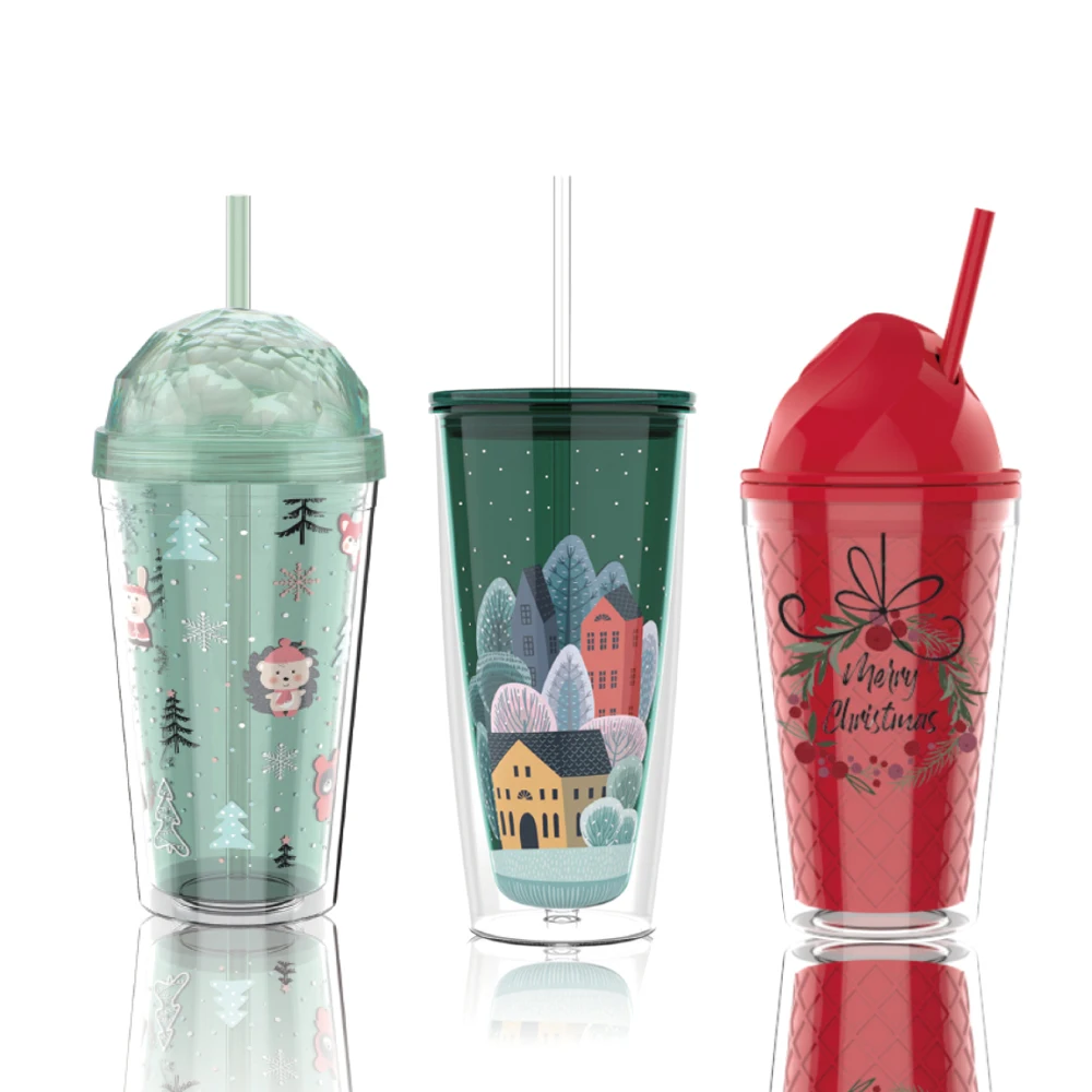 New design birthday funny double wall insulated stainless steel plastic tea coffee tumbler gift water bottle christmas cup mug