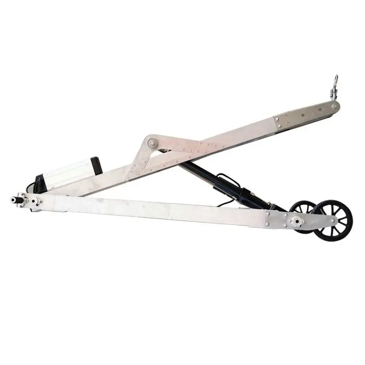 Factory Sale 300kg Semi Electric Crane Portable Mobile Crank Arm Crane Mini Crane For Barrel