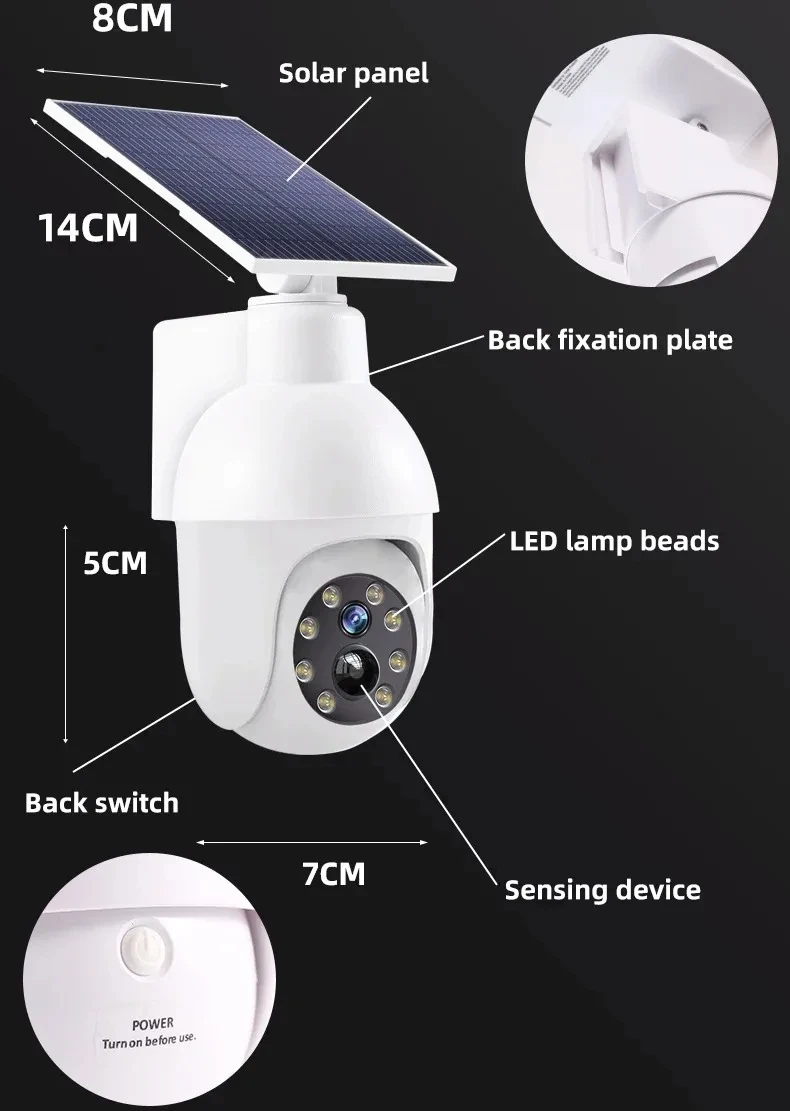 Factory hot selling latest design motion detector solar light analog monitor garden courtyard wireless wall light