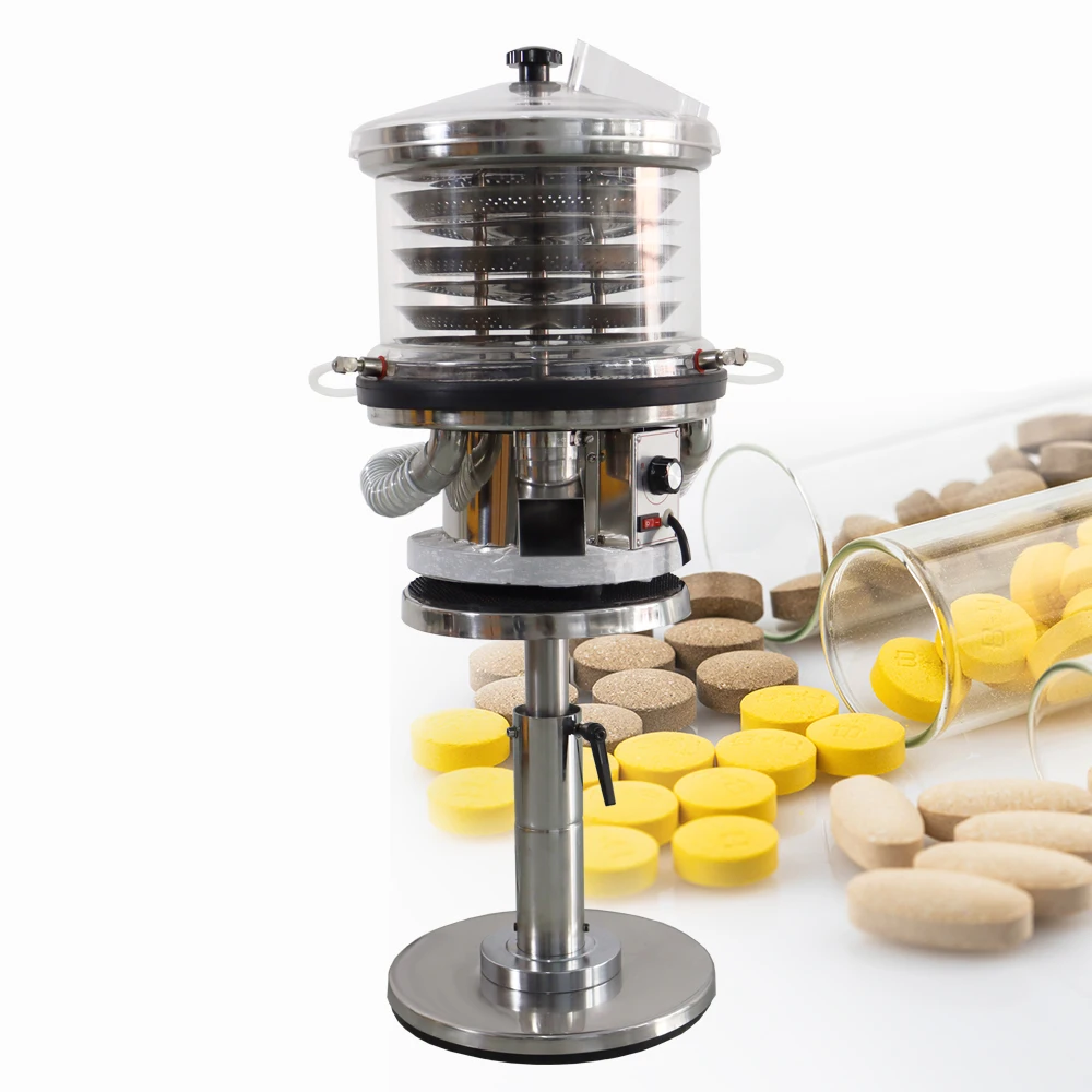 JMJ-6 Factory Sale Elevated Tablet Deduster Capsule Dedusting Polishing Machine Tablets Polisher for Pharmaceutical polish