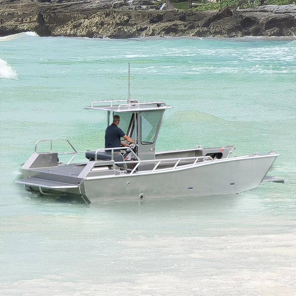 2023 Allsealion 22ft luxury  well craft barge sailing aluminum  work boat landing craft for sale