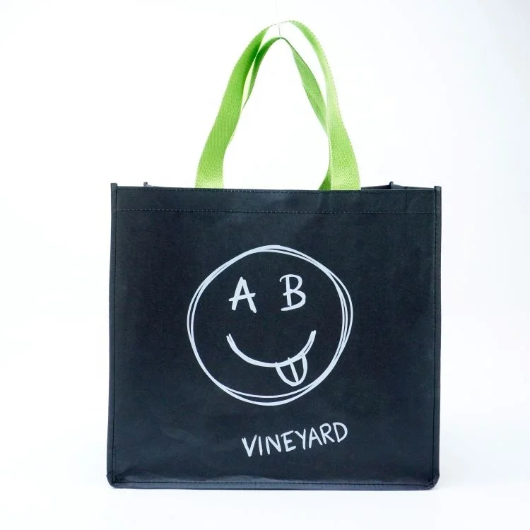 Fashion custom printed washable kraft paper bag 6 bottle wine bag portable shopping bag