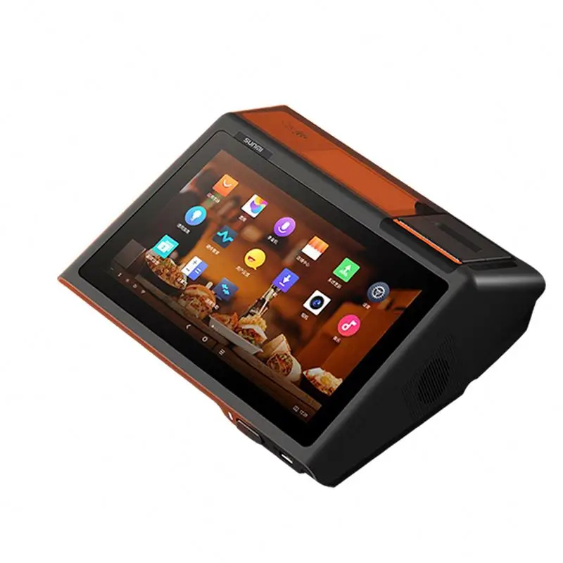 Мини-кассовый аппарат Sunmi D2 Android 8 1 10 дюйма настольный кассовый сенсорный экран терминал POS со встроенным принтером 58 мм