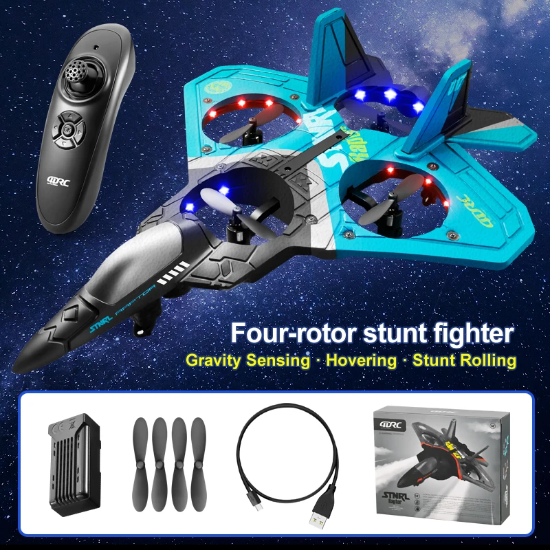 360 degree stunt rotation v17 remote control jet plane EPP foam fighter rc aircraft plane toy