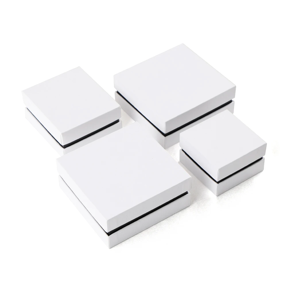 Luxury 2mm white Custom Logo Reusable Paper Box for Jewelry Watches Shipping-Eco-Friendly Gift Container