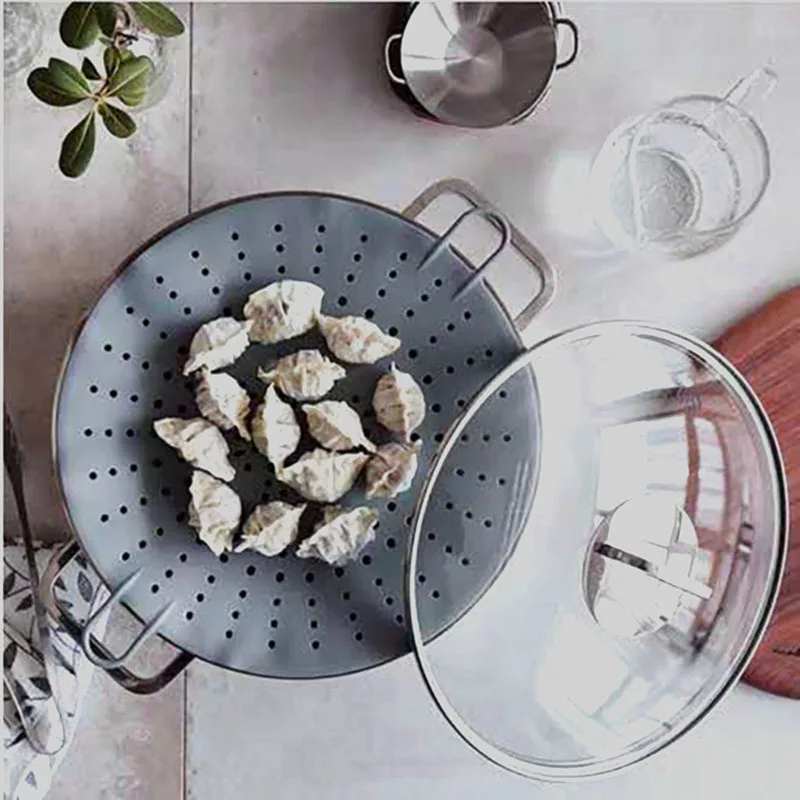 Heat resistant and high-temperature non toxic Safety For Air flyers dumpinglings Japan and Korea types Silicone Steamer cage