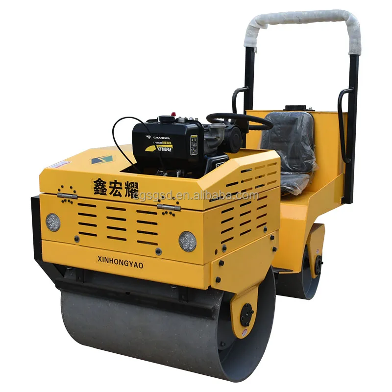 Diesel Double Drum Small Mini Road Roller Machine Vibratory Compactor with Engine Core Competitive Price