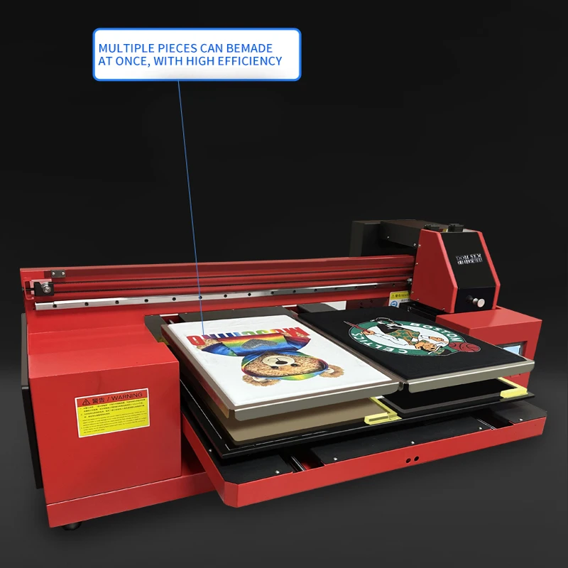DOMSEM Professional Dual Pallets 6560 industrial Clothes Printing Machine Dtg T-shirt Printer For Sale